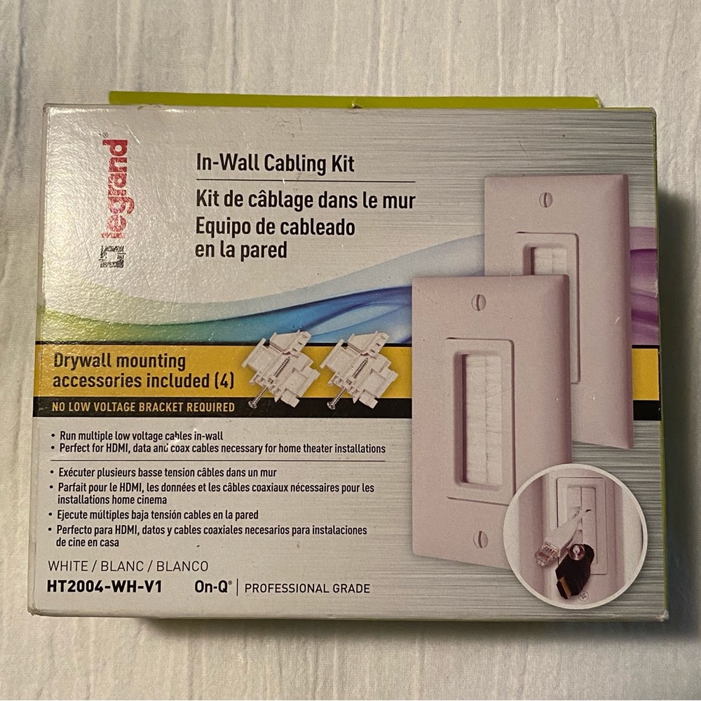 Legrand In-Wall Cabling Kit White HT2004-WH-V1 On-Q Professional Grade